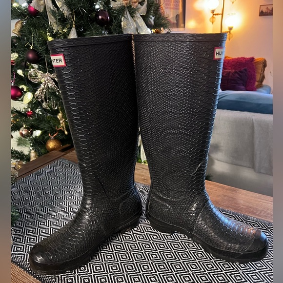 🐍Carnaby Boa Tall Snake Hunter Boots🐍 - Picture 5 of 8